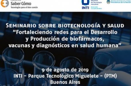 Últimos días para la inscripción del “Seminario de Biotecnología y Salud”