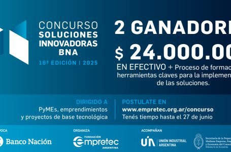 Fundación Empretec y Banco Nación presentan  la 16ª edición del Concurso Soluciones Innovadoras BNA