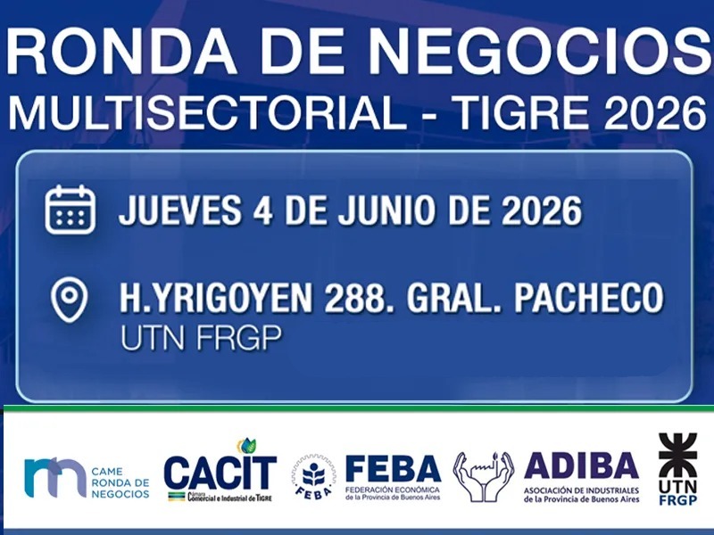 Ronda de Negocios en Tigre para Pymes, emprendedores e industrias. Cómo participar